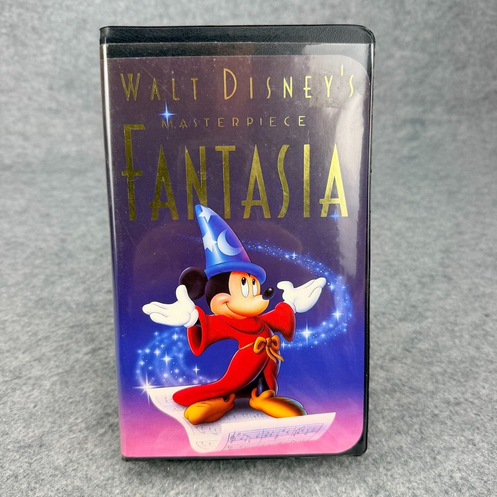 Walt Disney Masterpiece Fantasia VHS 1991 Black Diamond 1132 Rare Inserts